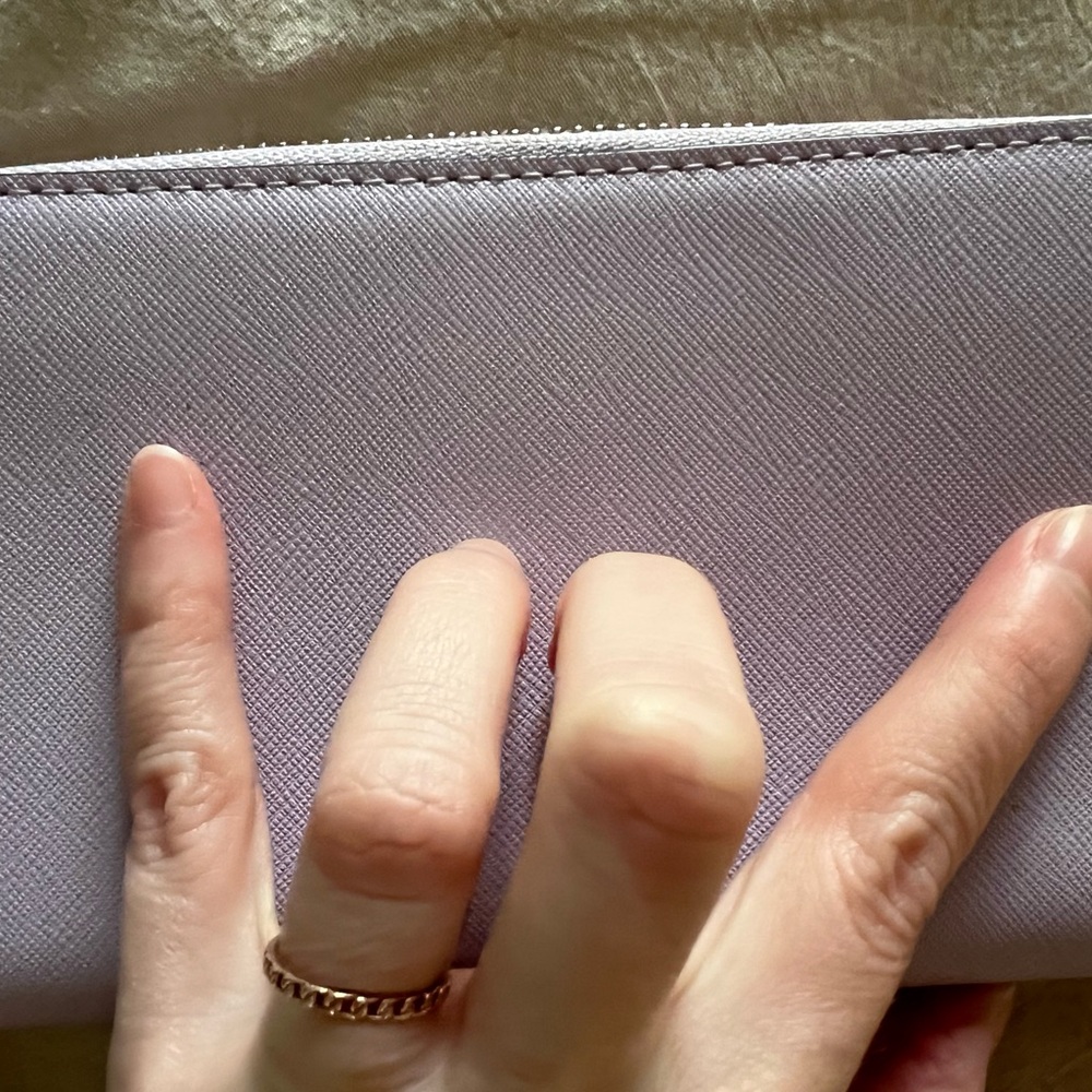 Kate Spade navy and purple wallet - Picture 4 of 7
